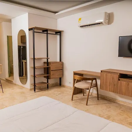 Dm-qs1habitacion De Triple En Getsemani Con Vista A Las Murallas De Y Wifi Apartamento *